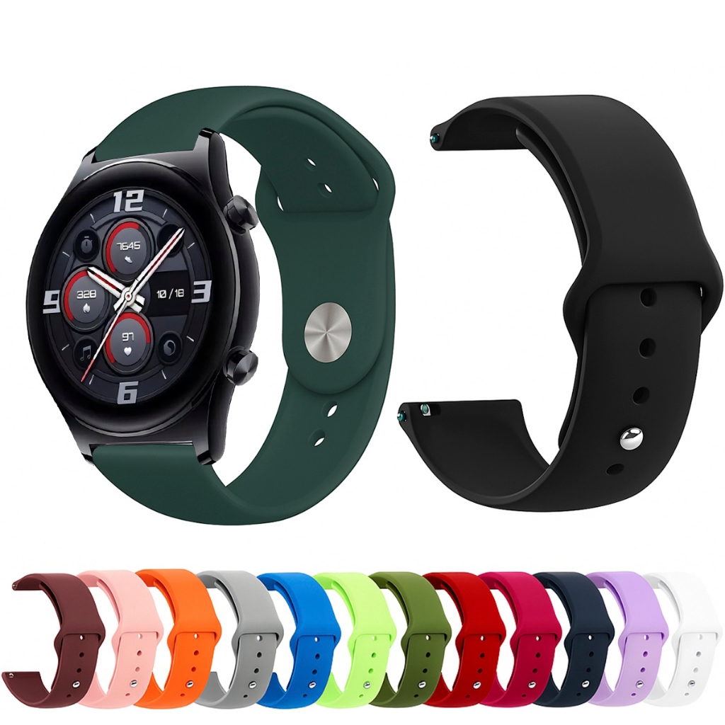 Pulseira 22mm de silicone LISA para Smartwatch Honor Watch Gs 3