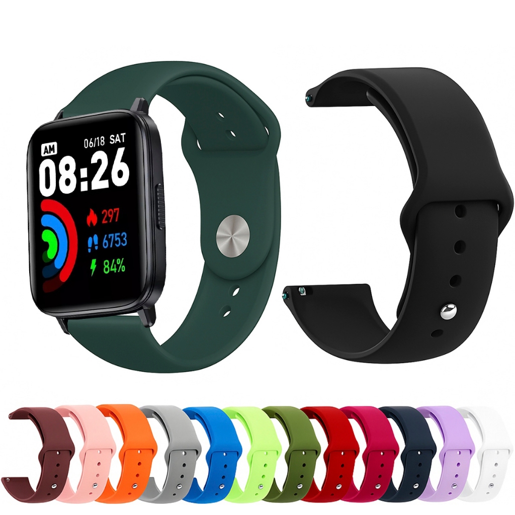 Pulseira 22mm de silicone LISA para Smartwatch Zeblaze Swim
