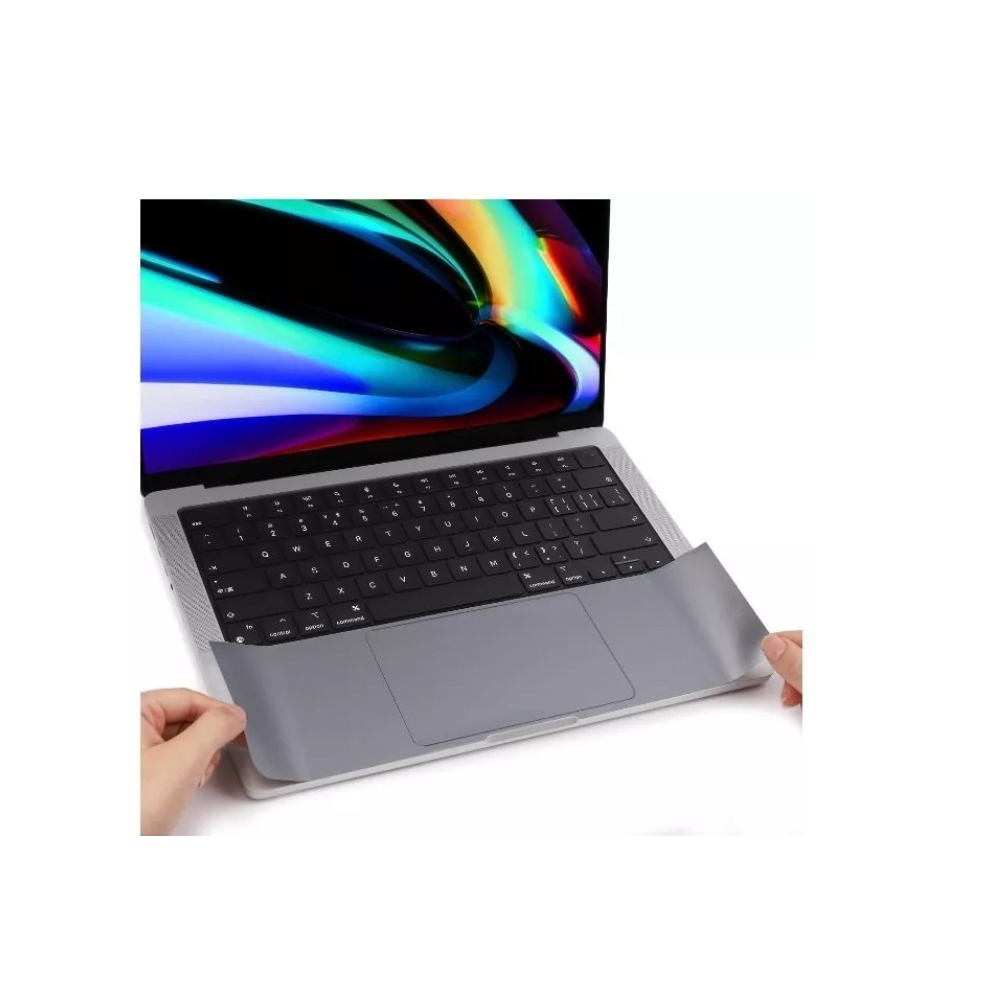 Adesivo space gray para palmrest do Macbook Pro 13 touch bar 2019