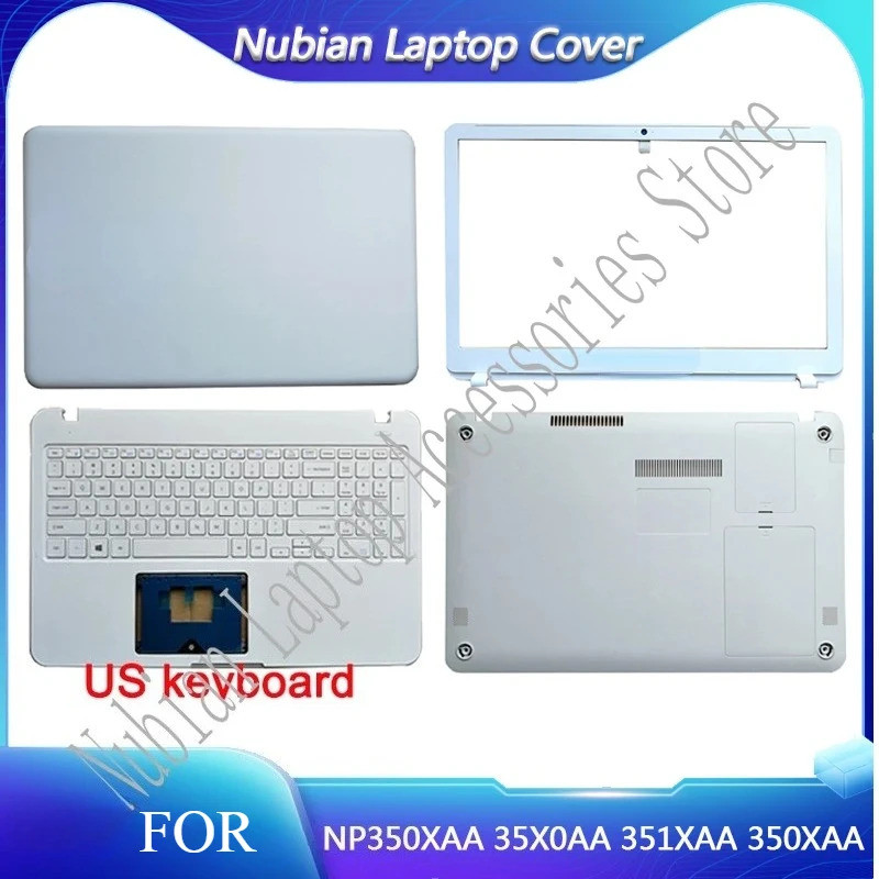 Para NP350XAA 35X0AA 351XAA 350XAA Tela Superior Borda palmrest Caso Escudo Inferior Capa Quadro Teclado À Prova De Inte