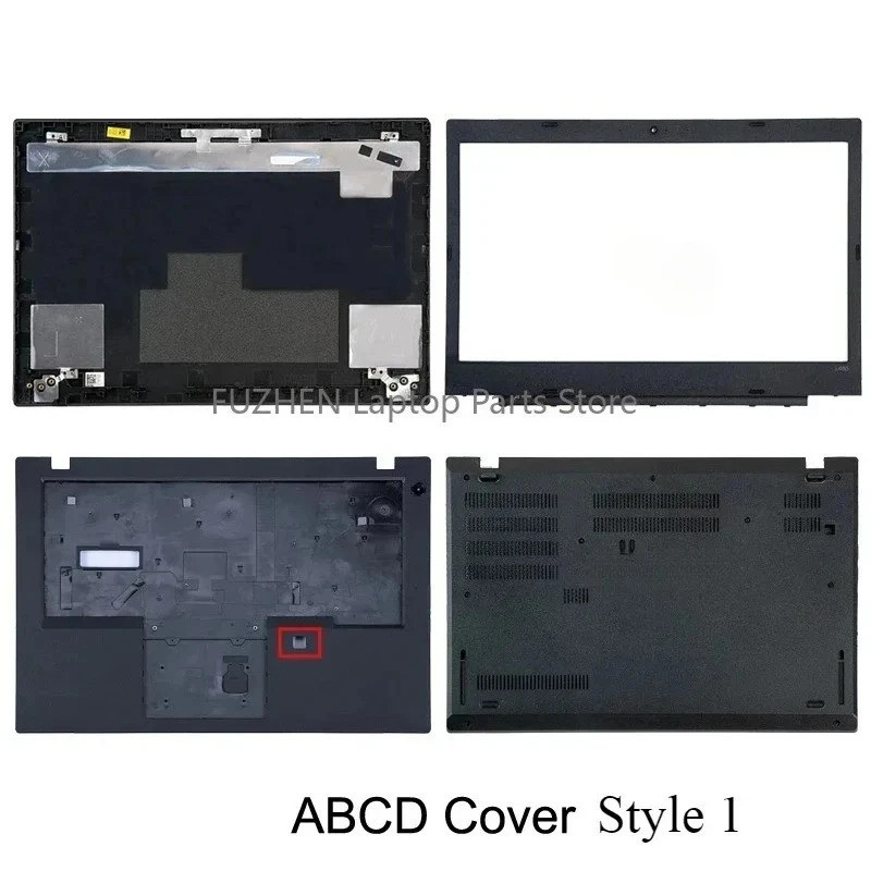 Para ThinkPad L480 Portátil LCD Capa Traseira Moldura Frontal Palmrest Caso Inferior Superior Impressão Digital