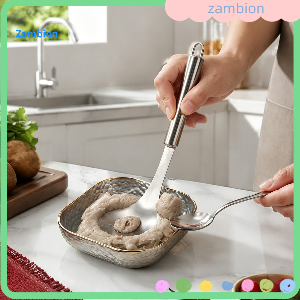 Stainless Steel Meat Baller 304 Meatball Maker Scoop Hand Press for Fish Shrimp Balls Non-stick Forming Tool Kitchen Coo