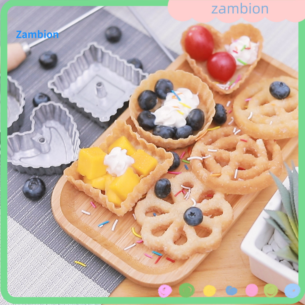 Baking Molds with Handles Tools Frying Mold Set Long Handle Non-stick Stainless Steel Shredded Carrot Shrimp Patty Spoon