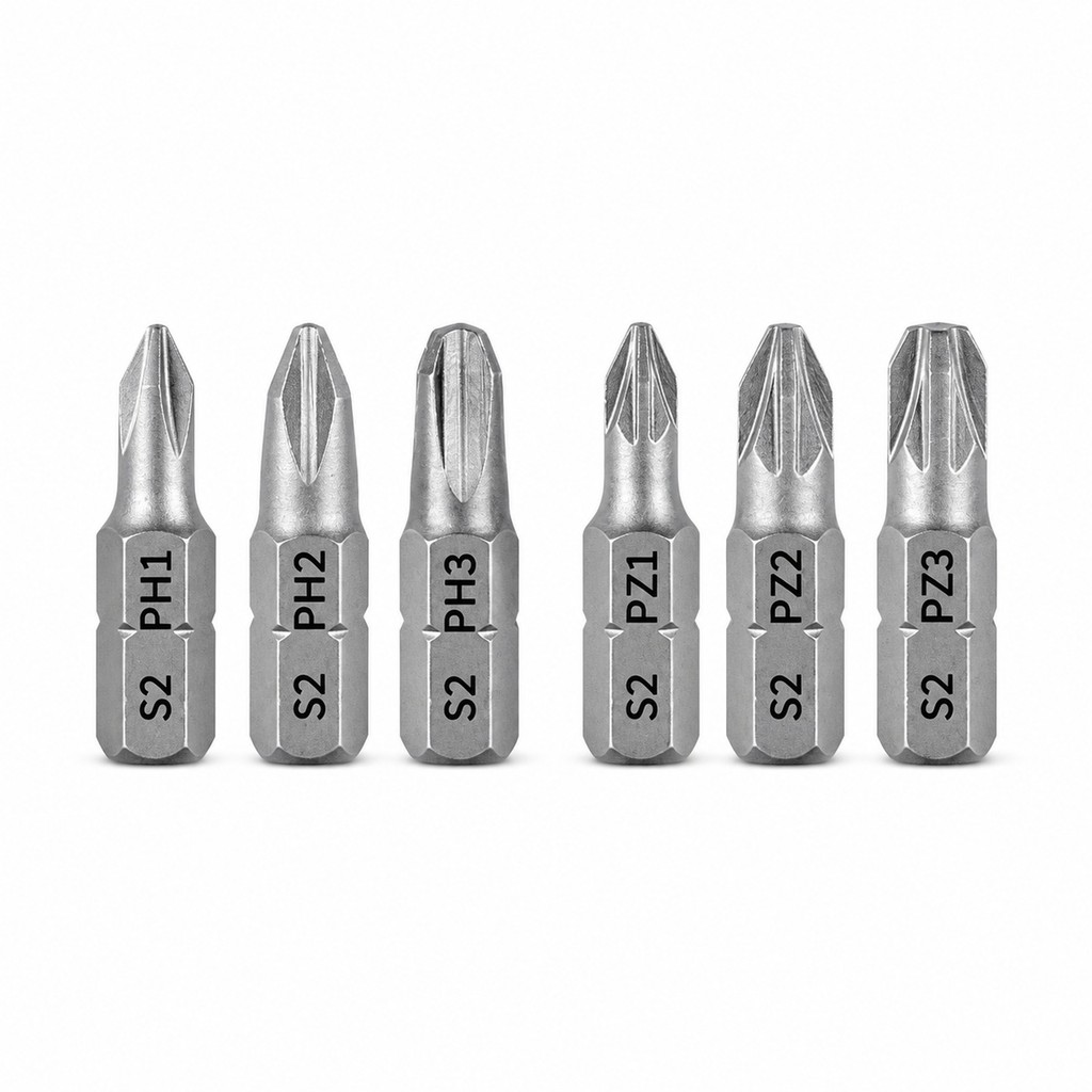 10/20-Piece Non-Slip Phillips & Torx Screwdriver Bit Set – S2 Steel Bits