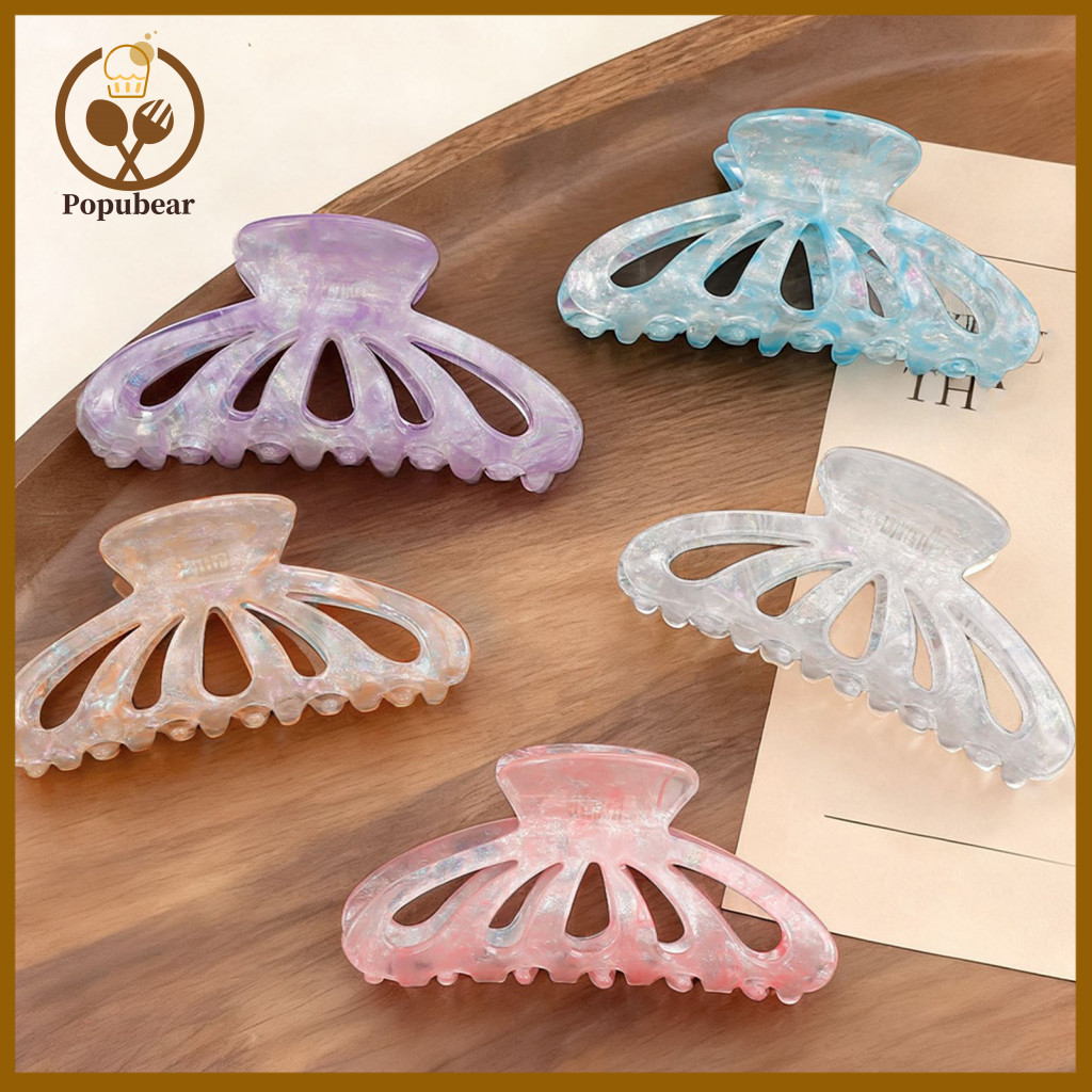 Versatile Grip Tool Gripper Hair Clip Colorful Non-slip Claw Clips for Women Girls – Elegant Shark for Thick and Thin