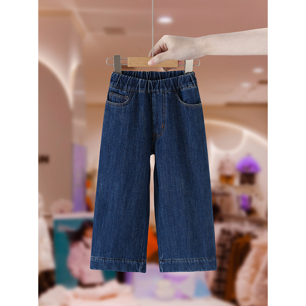 Meninas calças primavera outono roupas 2025 novo estilo moda primavera roupas do bebê em linha reta calças casuais crian