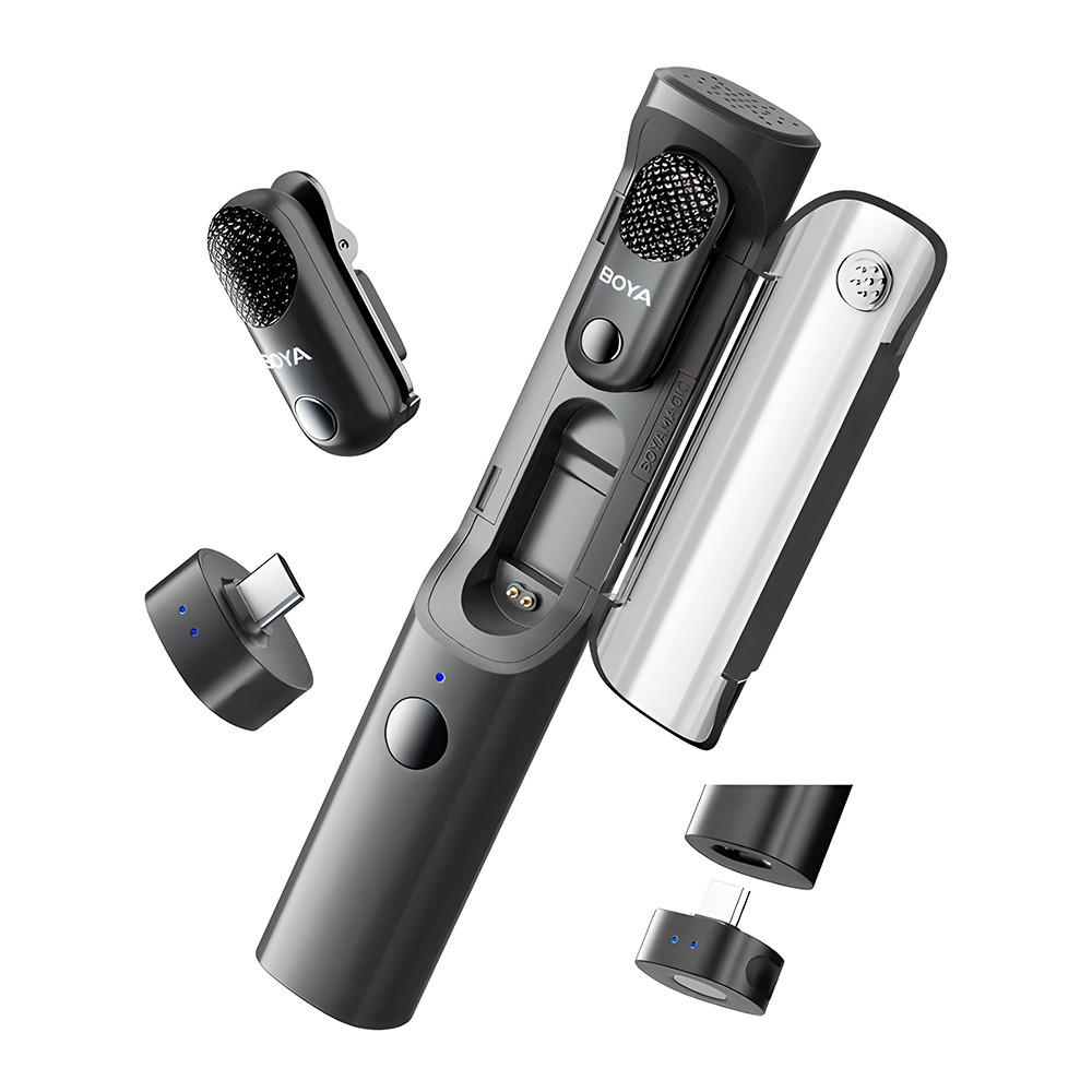 Microfone Sem Fio BOYA Magic-05 AI USB-C p/Celular Live