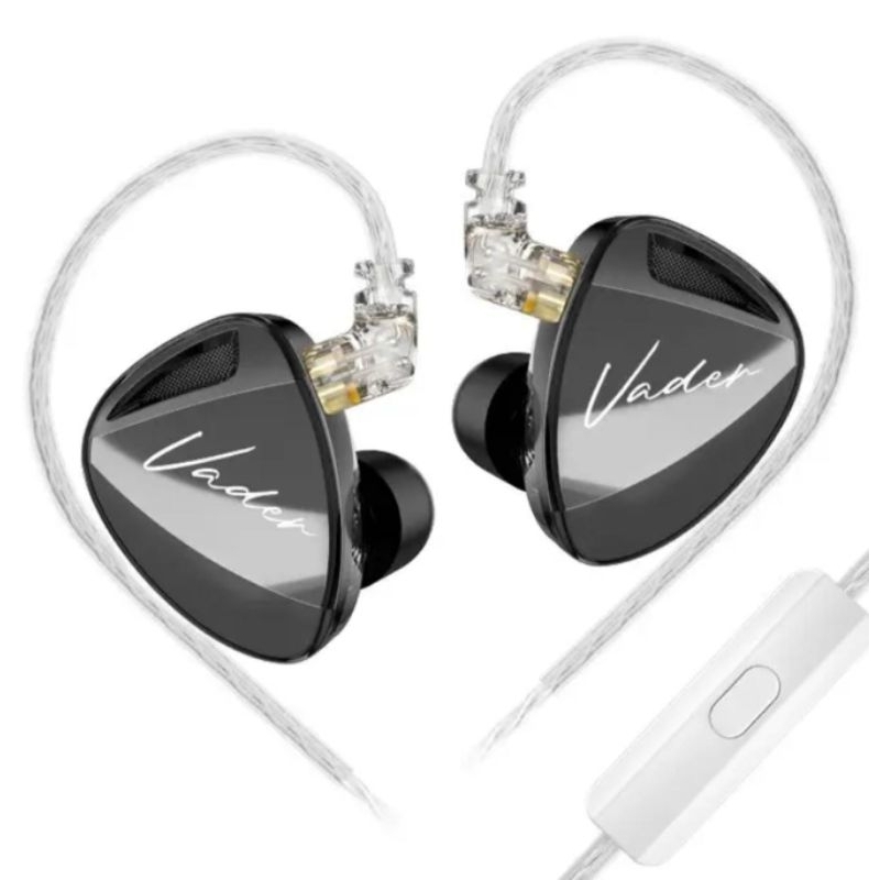 Fone de Ouvido KZ VADER HiFi In-ear Driver Triplo LANÇAMENTO 2024 Profissional