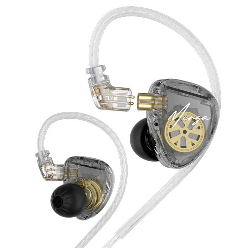 Fone de Ouvido KZ Merga in-ear dual-driver Monitor de Palco Profissional LANÇAMENTO 2024