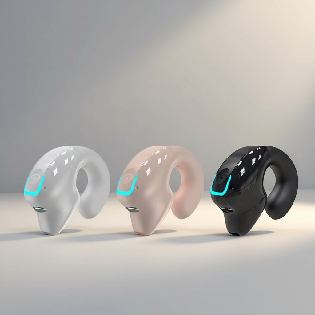 Fones de Ouvido Bluetooth 5.3 - Driver OWS de Gancho Único, Chamada Sem Mãos, Uso Confortável e Leve