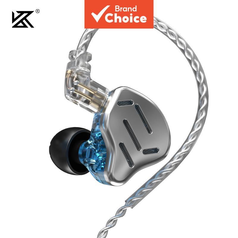KZ ZAX 7BA + 1DD Fones De Ouvido Híbrido In-Ear Metal Alta Fidelidade 16 Drivers Unidade Música Esporte ZSX ZS10PRO AS12