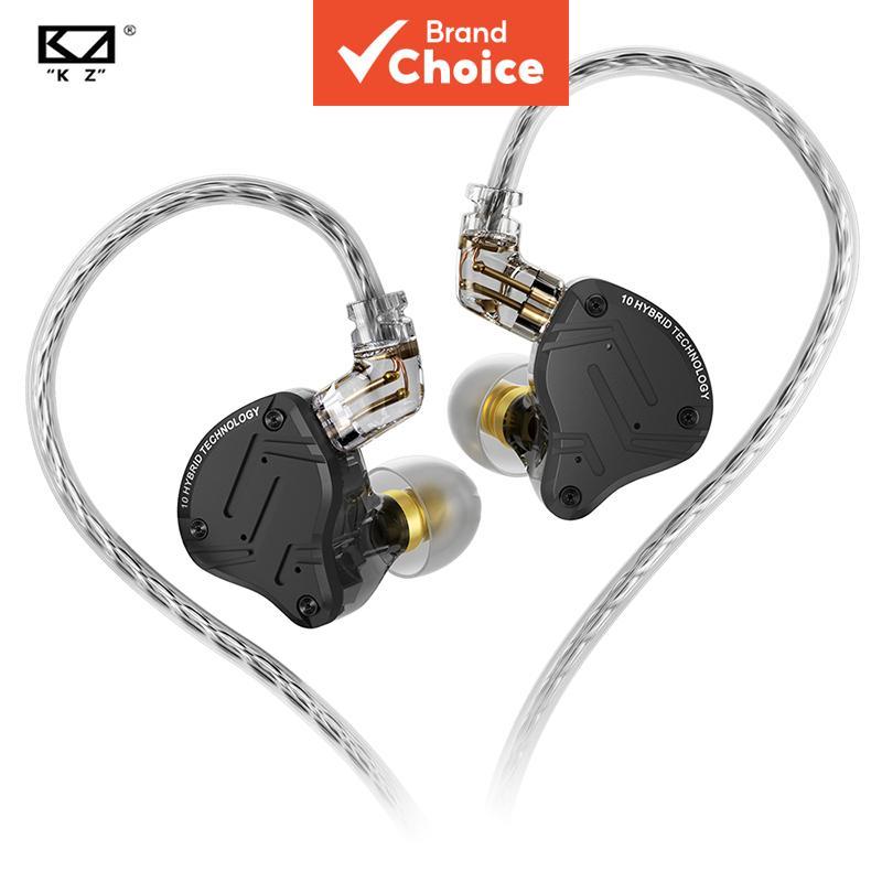 KZ ZS10 PRO X: fone de ouvido in-ear hifi com 1DD+4BA, drivers híbridos, cabo 0.75mm 2 pinos, ideal para audiófilos,