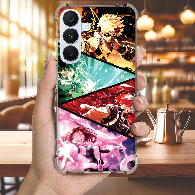 Capinha Capa (3424) HERO ACADEMIA ANIME para GALAXY NOTE,20,ULTRA,PLUS,10,LITE,S24,FE,S23,S22,5G,S21,S20,4G,S10,S10E