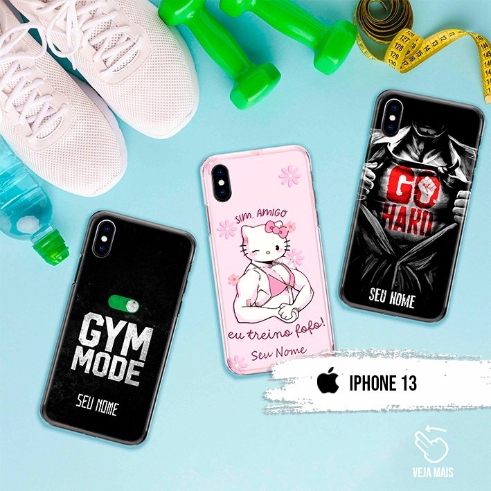 Capa Capinha  - iPhone 13 - Fitness Academia Personalizados