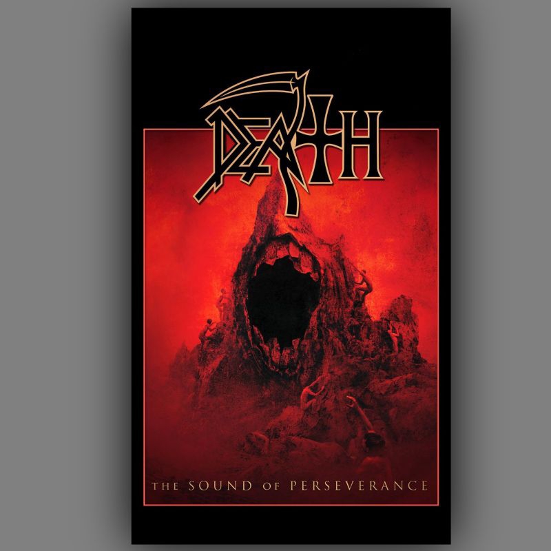 Poster Death 42x30cm Tamanho Grande Capa de Álbum Symbolic Scream Bloody Gore The Sound of Perseverance Spiritual Healing Banda Death Metal Progressive Heavy Rock Doom Hard Cartaz Premium Wallpaper Big Size Posters Parede