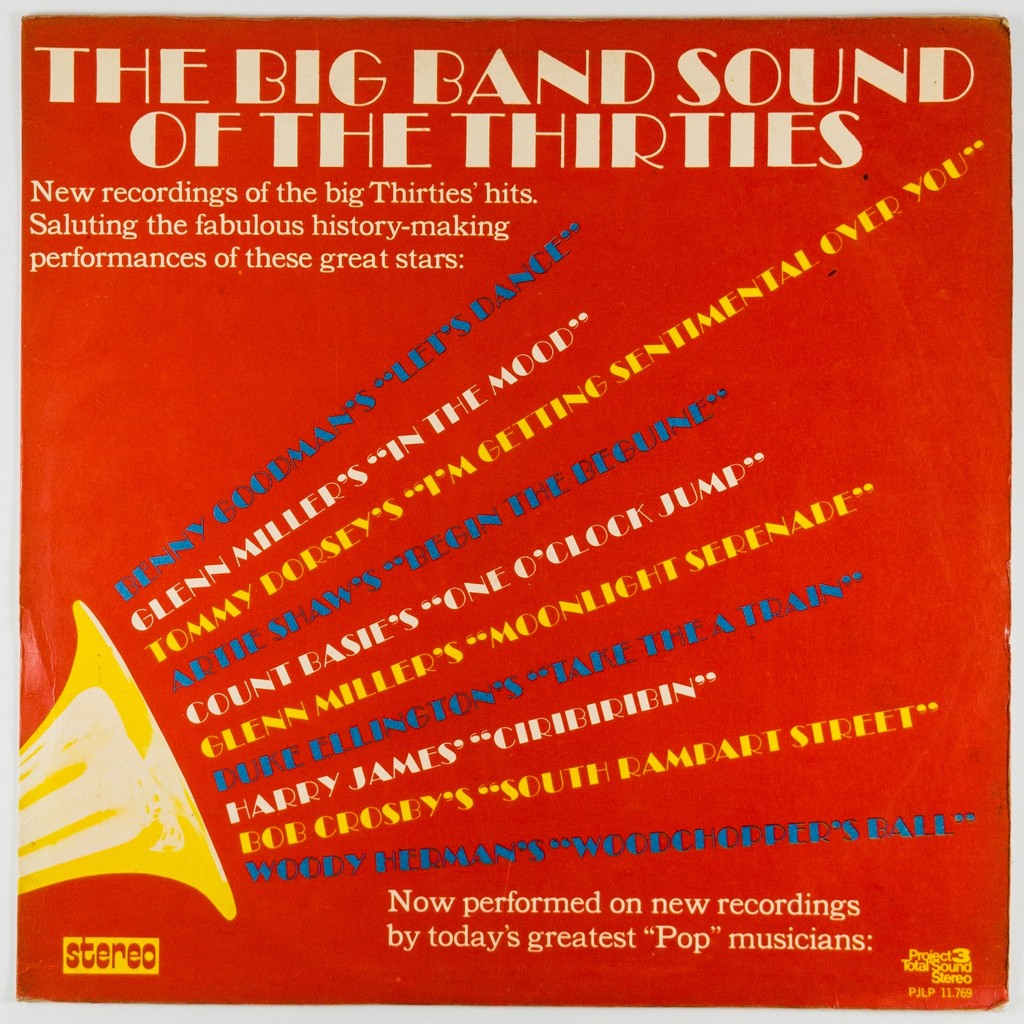Disco Vinil LP The Big Band Sound of The Thirties 30