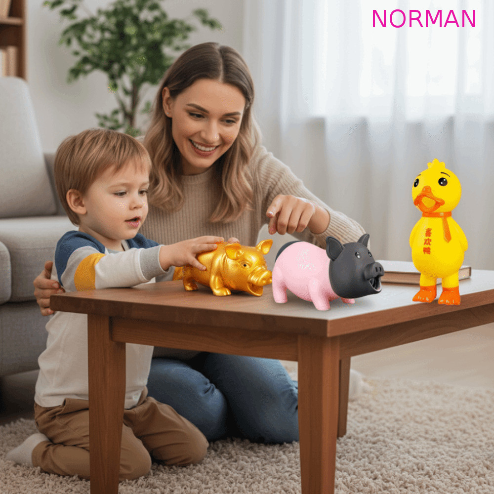 NORMAN Fat Pig Squeeze Sound Toy , Big Vent Design Animais De Estimação Brinquedos Para Cães , Ruído Estridente Squeak