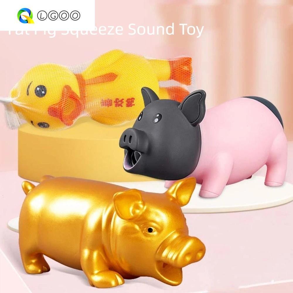 LGOO Fat Pig Squeeze Sound Toy , Squeak Função Pets Dog Toys , Big Vent