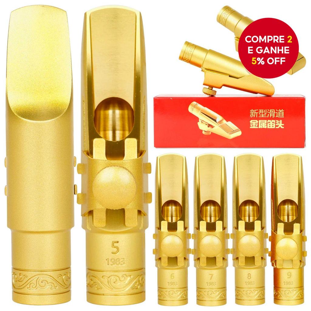 Bocal Profissional De Metal Alto/Soprano/Tenor Sax-Acessório De Sopro