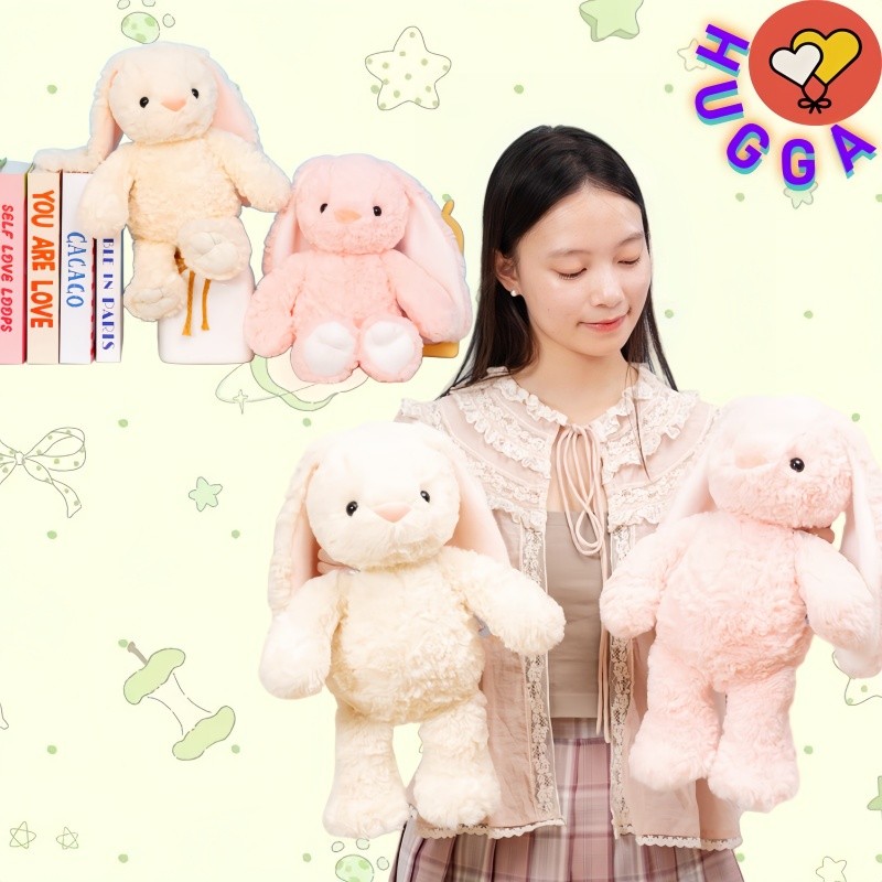 HUGGA 40 Cm Bonito Nuvem Coelho Boneca De Pelúcia Fun Bunny Plushie Brinquedo Presente Da Namorada Criativo Decoração De