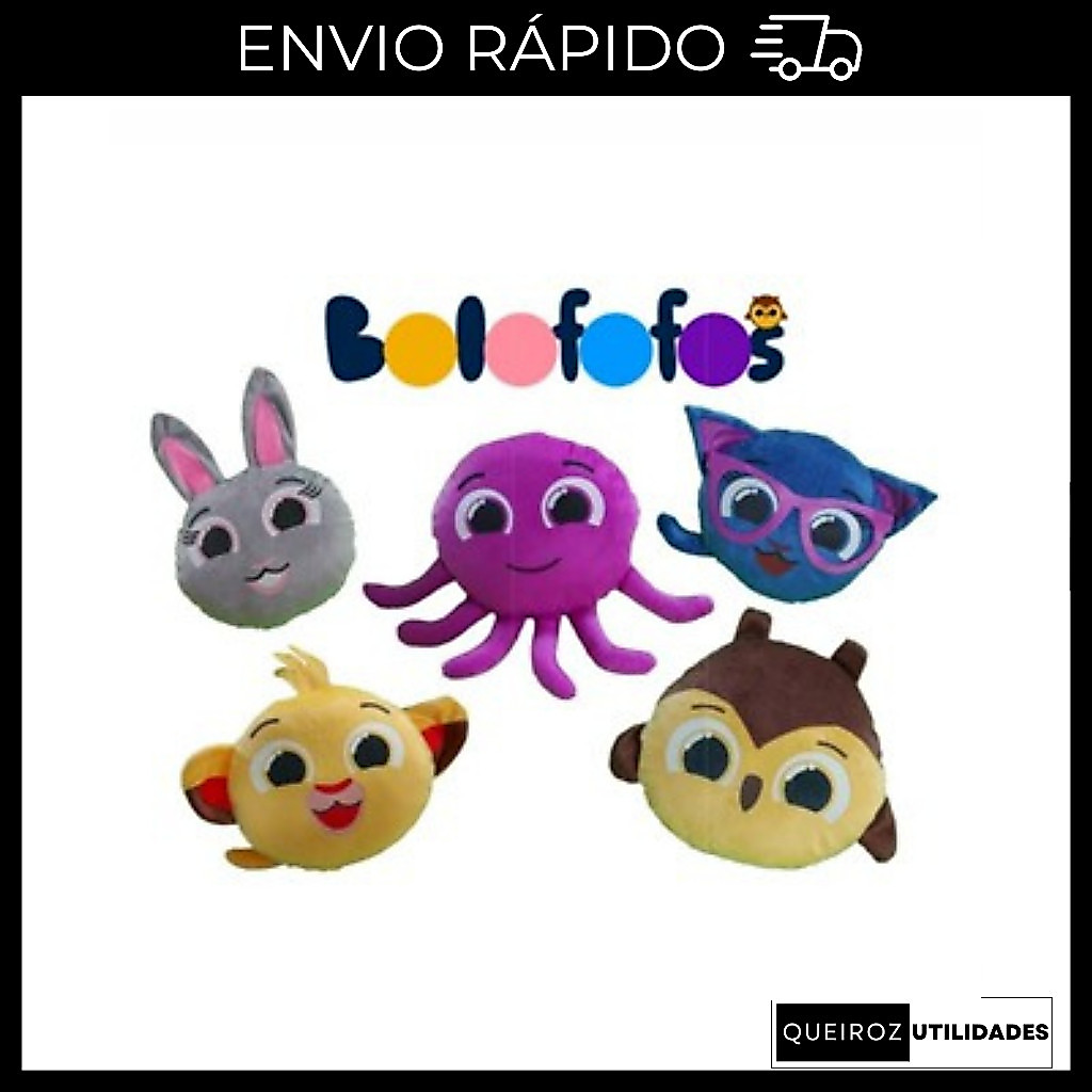 Desconto Ursinhos de Pelúcia Bolofofo 30cm - Pipi, Rick, Bunny, Pow e Sophie! Macios e Fofinhos!