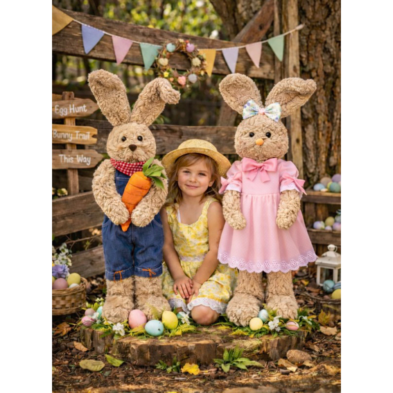 Coelho de Pelúcia Páscoa 75 cm Brinquedo Decoração Charmosa e Aconchegante Coelhinho BUNNY DECORAÇÃO DE PÁSCOA