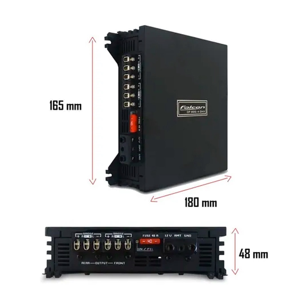 Módulo Amplificador Falcon Df 800.4 Dhx Digital 800w Rms