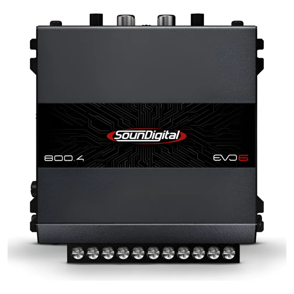 Módulo Amplificador Digital Automotivo SD 800.4 SounDigital EVO6 800w RMS 4 canais Original