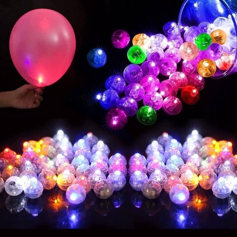 10pcs Mini LED Flash Tumbler Balão Luz/Lâmpadas De Bola Luminosas Coloridas Redondas/Lâmpada De Vela À Prova D'água/Deco