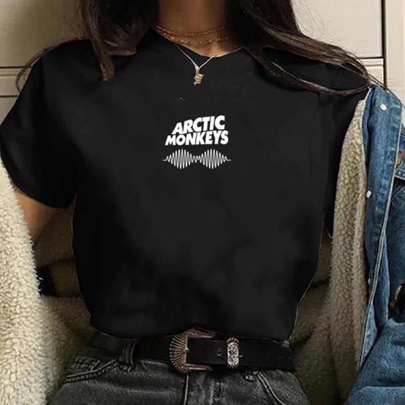 Baby Look Arctic Monkeys Mini Camiseta Feminina algodão t-shirt Tumblr Casual