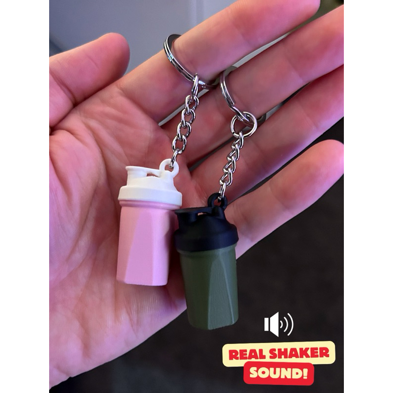 Chaveiro Mini Shake Academia Fitness Mochila Bolsa Fofo Tumblr Presente Criativo Acessório