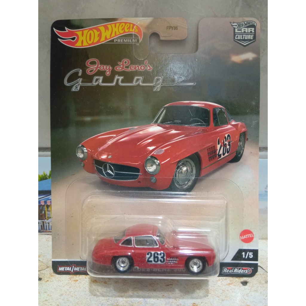 hot wheels mercedes-benz 300sl car culture premium (pneus de borracha)