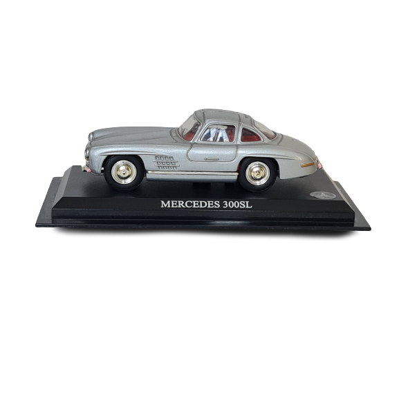 1955 MERCEDES BENZ 300SL COLEÇÃO DEL PRADO 1:43 NA BASE EXPOSITORA *** VER OBS.
