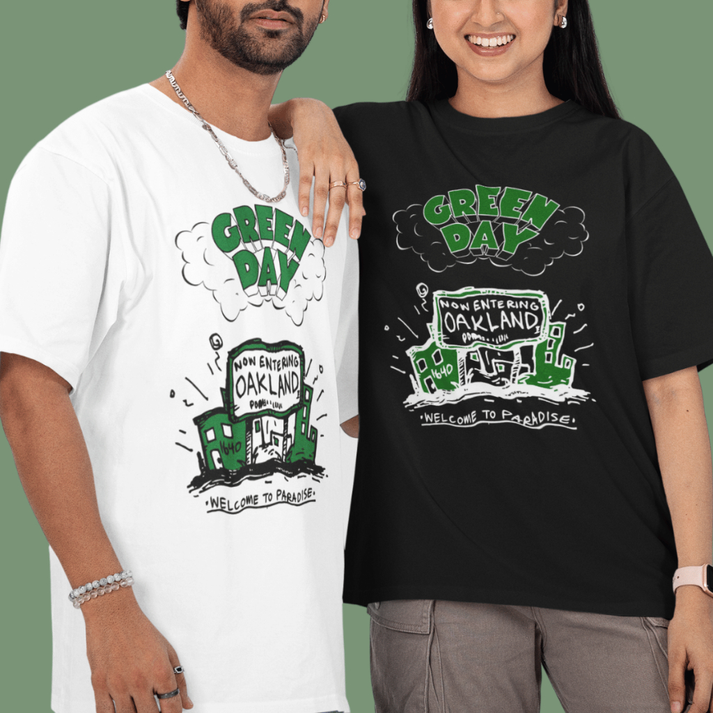 Camiseta Estampada Green Day Banda Rock Punk Moda Streetwear Unissex 100% Algodão
