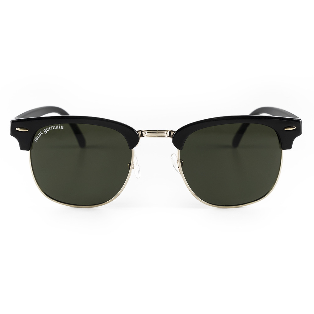 Óculos de Sol Preto Clássico Moda Quadrado Soho Green Black