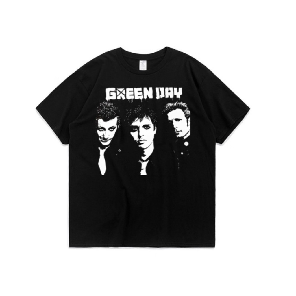 Camiseta Unissex Da Banda De Rock Green Day, Camiseta De Algodão De Manga Curta Estilo Americano Atmosférico