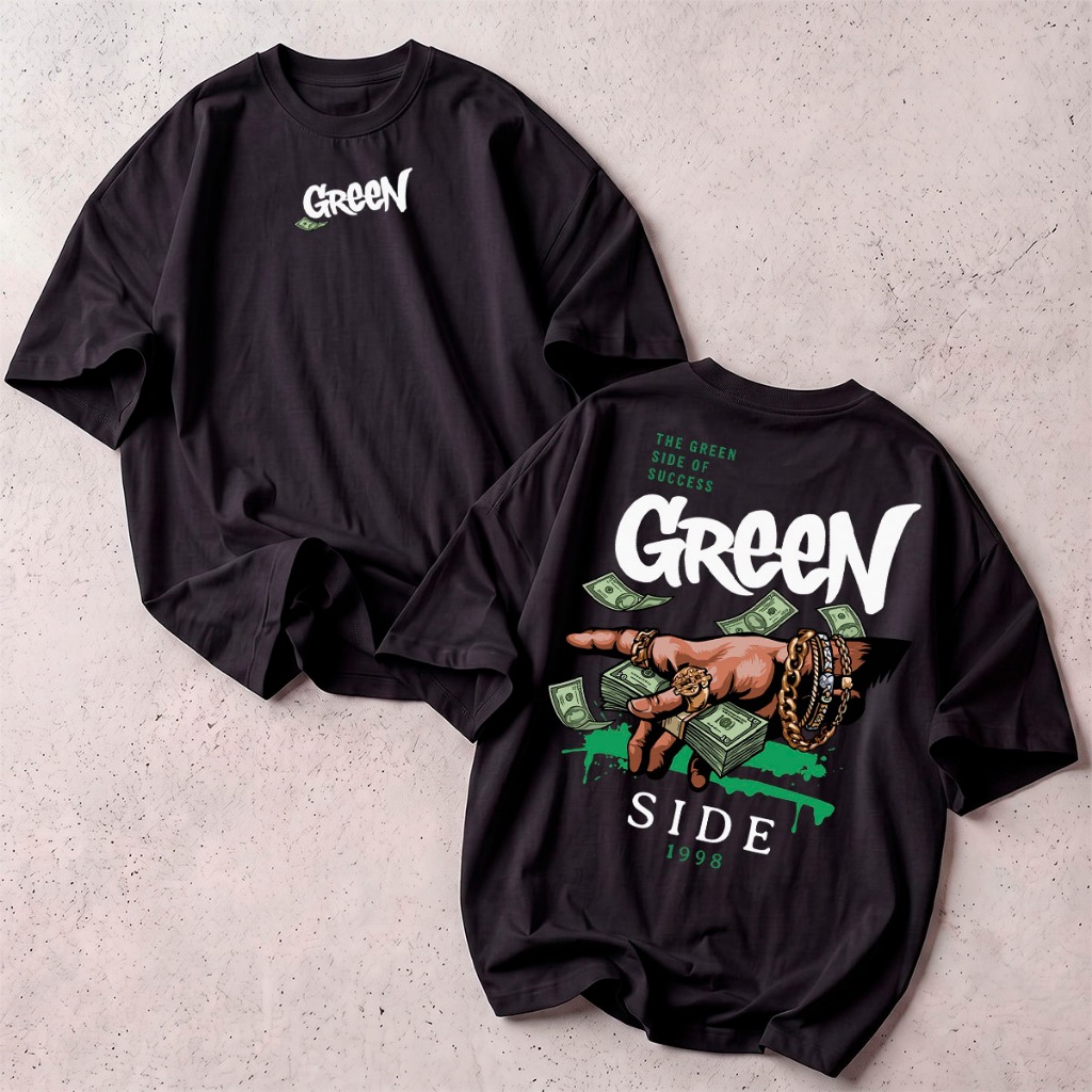 Camiseta Green Side 1980 Street Wear Style Arte Registrada Qualidade Premium
