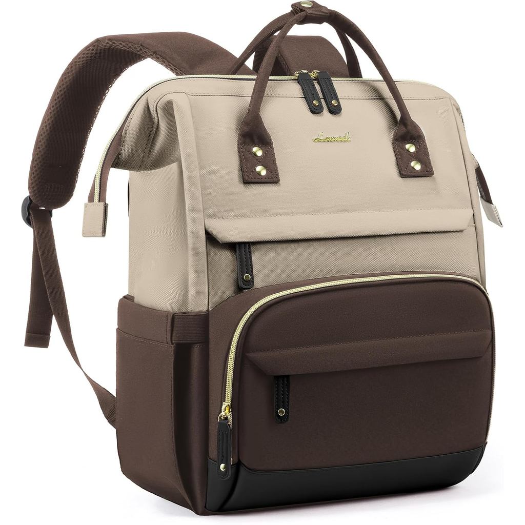 LOVEVOOK Laptop Backpack for Women, 17 Inch Work Business Backpacks Purse With Large Capacity, Waterproof Nurse Bag Coll