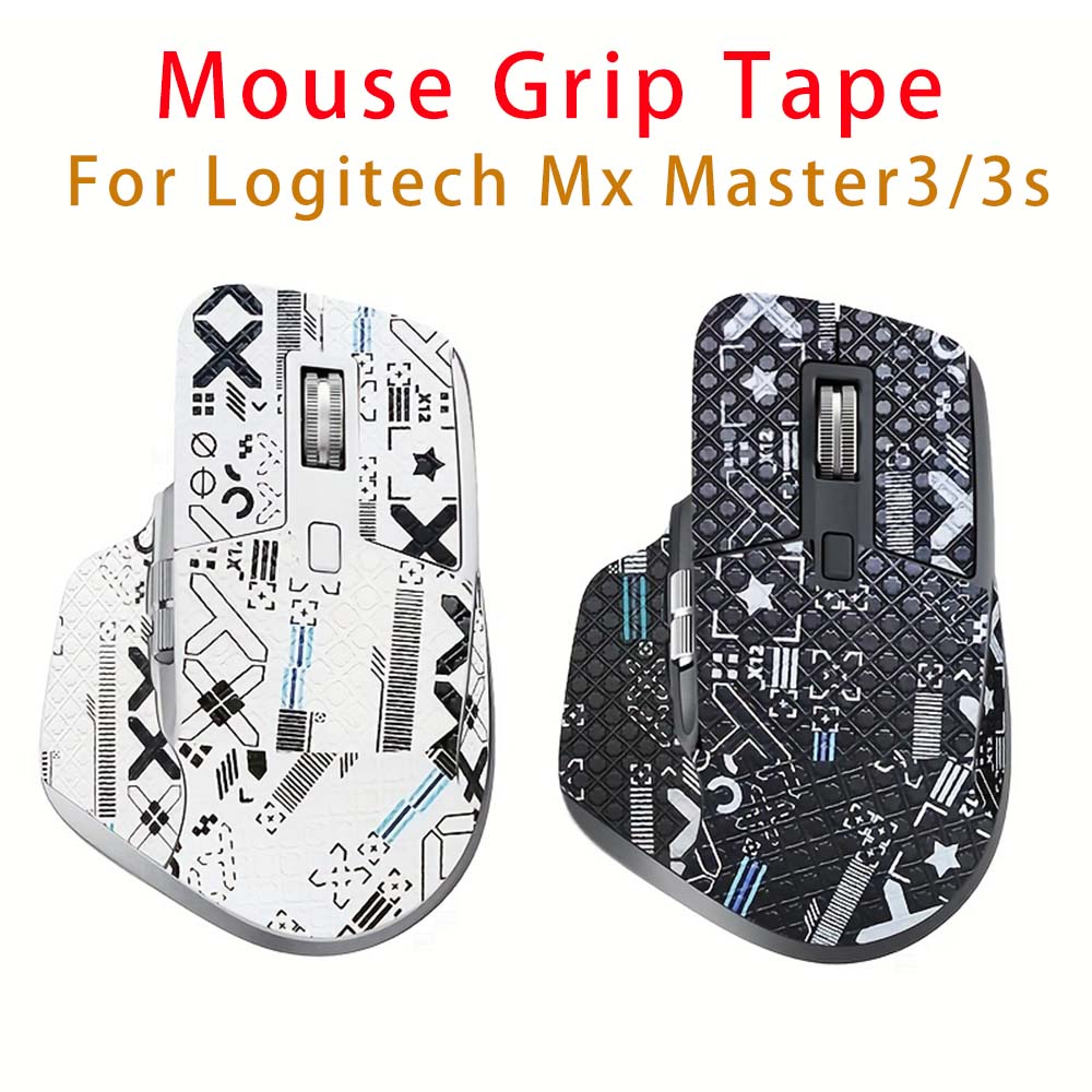 Fita Adesiva para Pegada do Mouse para Logitech Mx Master3 3s - Pele de Lagarto, Antiderrapante, Resistente ao Suor,
