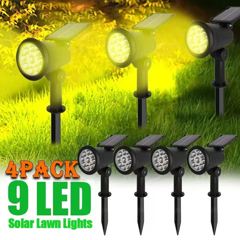 2PACKS Solar LED Wall Light 35W 50W 3 Cores Temp Redondo Quadrado IP65 À Prova D'água Para Jardim Pátio Varanda