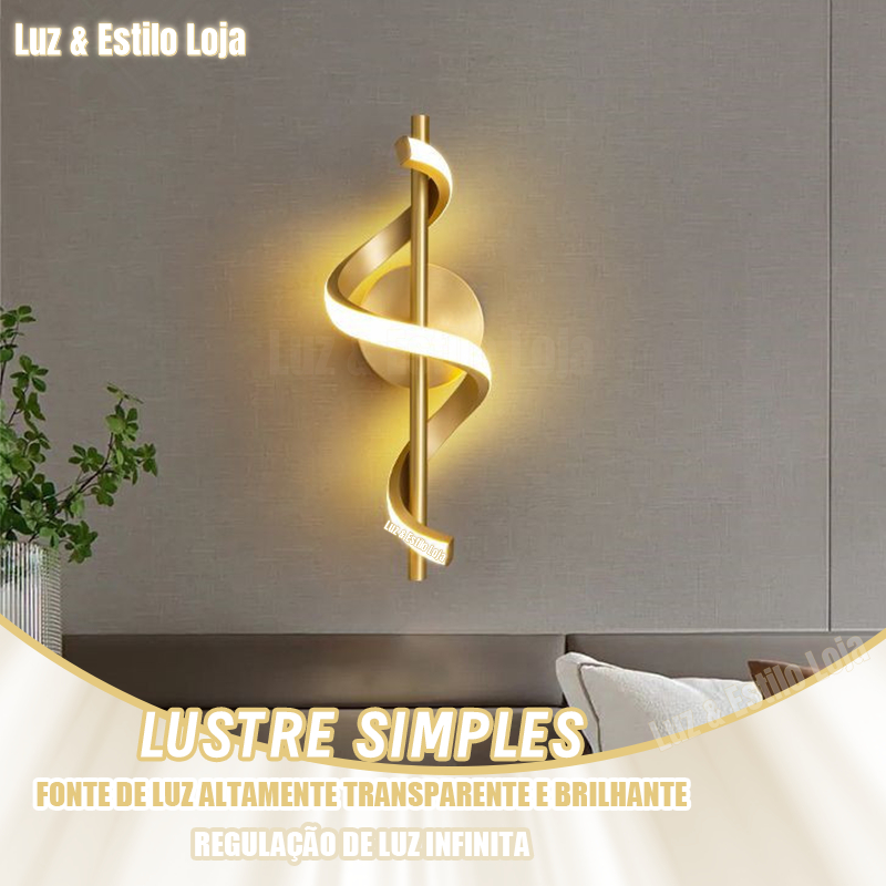 110/220V Luminária de Parede Arandela Led Decoracao Dorado Minimalista Moderna para Sala Quarto Cozinha Wall Light