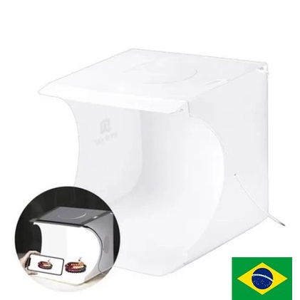 Mini Estúdio Fotográfico Photo Studio Led Usb Portátil Caixa De Luz Cenário Para Fotos