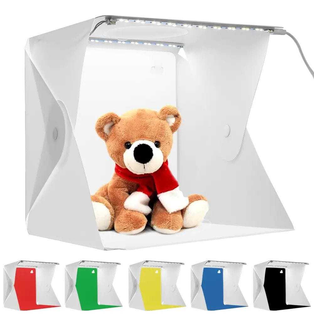 Mini Estúdio com LED 20cm e 40cm Caixa de Luz para Fotos de Produtos
