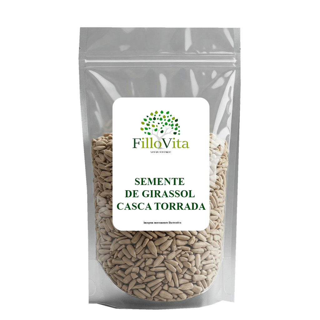 Fillovita Semente de Girassol Torrada Sem Sal 1kg / 500g / 200g