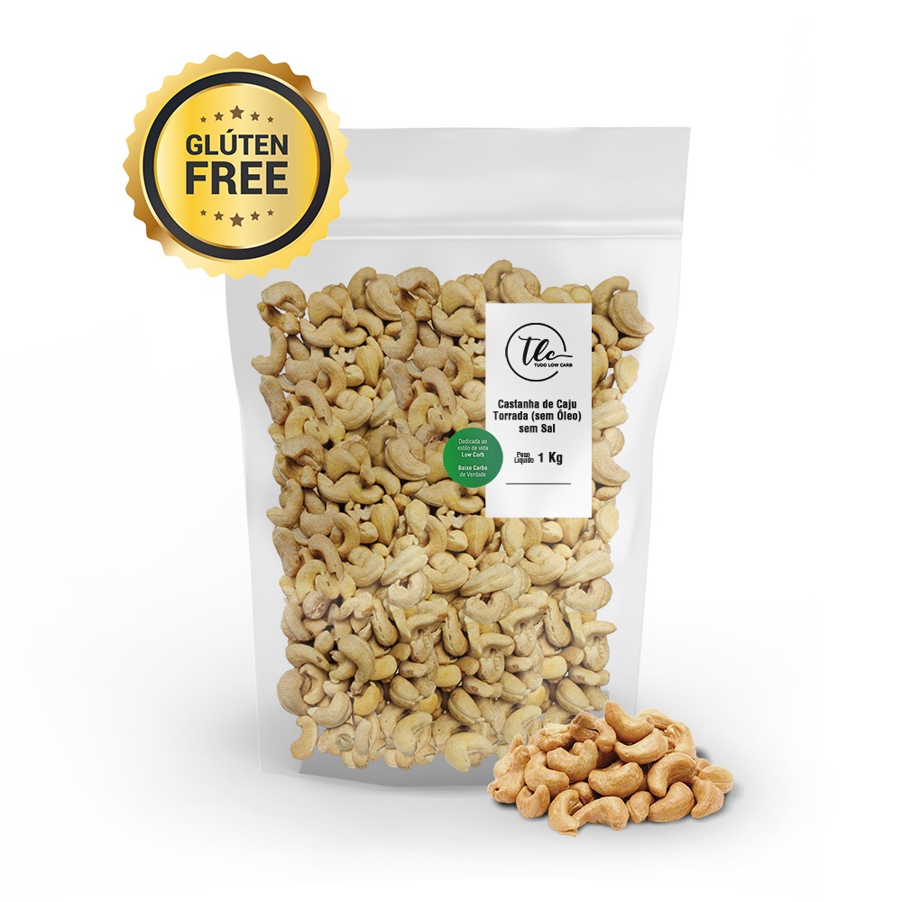 Castanha De Caju Sem Óleo W1 Inteira Premium - Torrada Com Sal / Sem Sal / Crua Natural