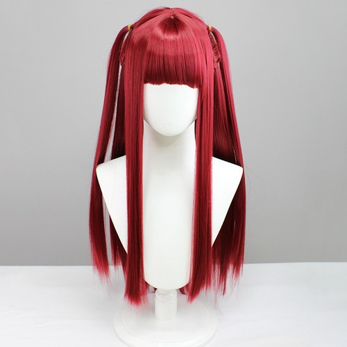Peruca Rizu Kyun My Dress up Darling Cosplay Vinho