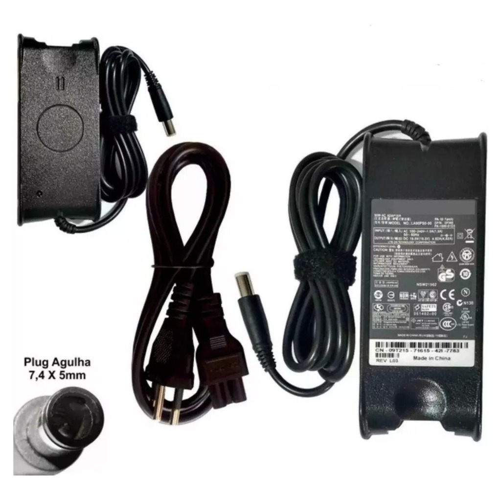 Fonte Compativel Para Dell Latitude E6400 E5500 E5410 N5010 N7010 N5030 XT2 XFR