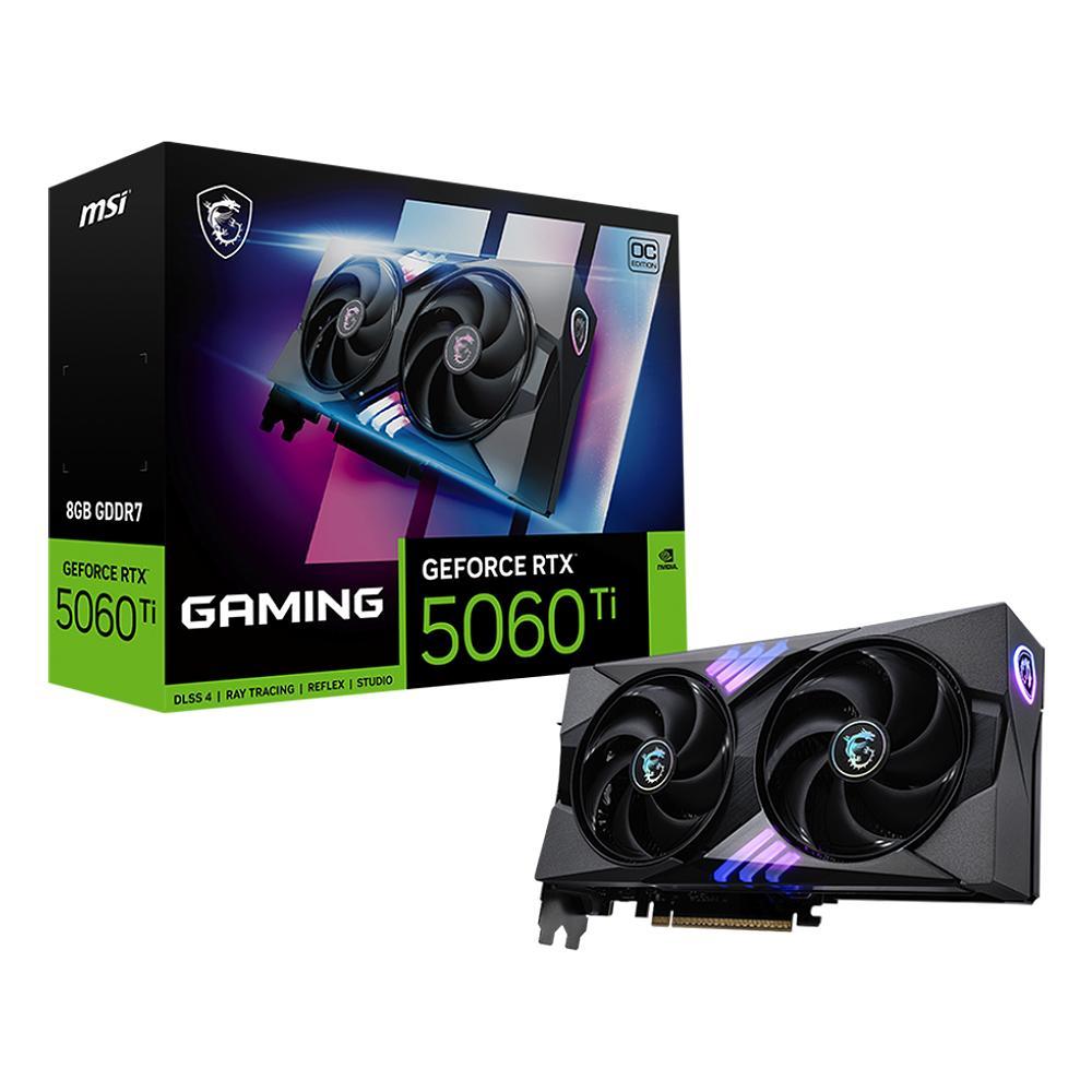 Placa de Vídeo MSI GeForce RTX 5060 TI Gaming OC 8G GDDR7 12