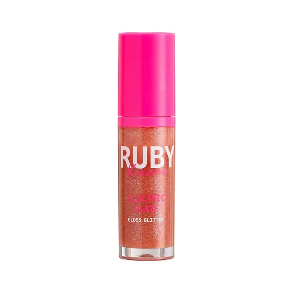 Gloss Glitter Ruby Kisses Electric Glaze Coral 6ml