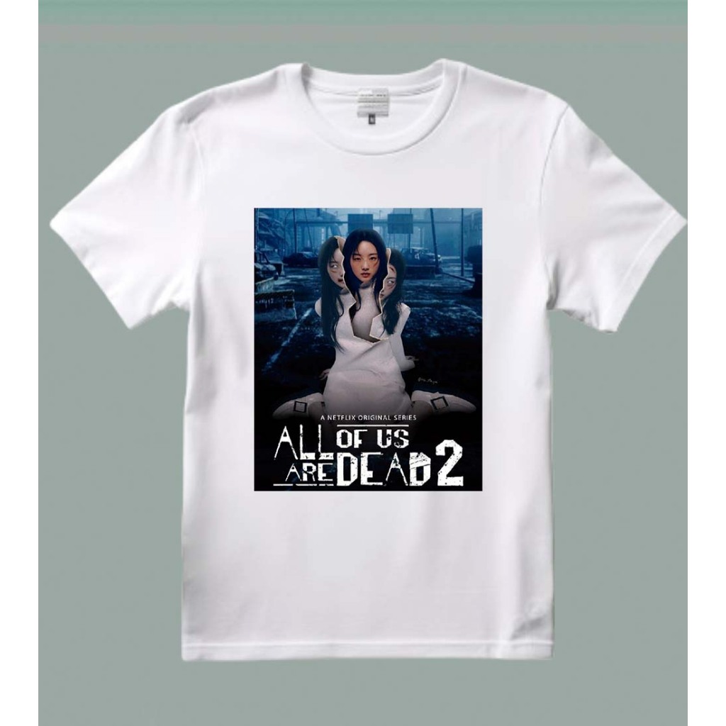 Camiseta 100% algodão personalizada com estampa sublimação série All of Are Dead 2 cinema 2026
